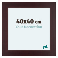 Dover Wood Photo Frame 40x40cm Mahogany Front Size | Yourdecoration.com
