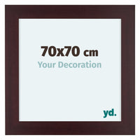 Dover Wood Photo Frame 70x70cm Mahogany Front Size | Yourdecoration.com