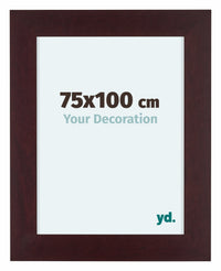 Dover Wood Photo Frame 75x100cm Mahogany Front Size | Yourdecoration.com