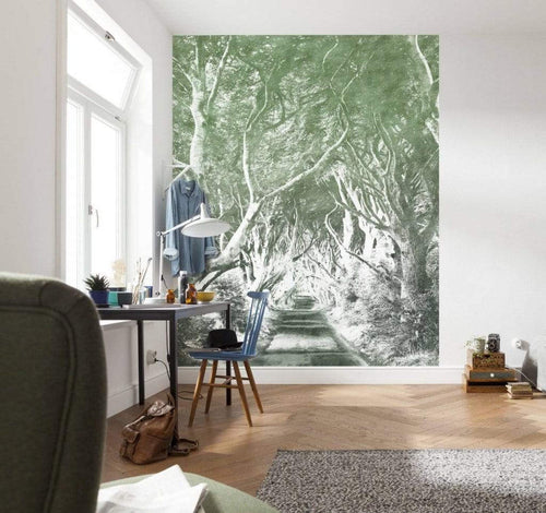 Komar Alley Graphite Non Woven Wall Mural 200x250cm 2 Panels Ambiance | Yourdecoration.com