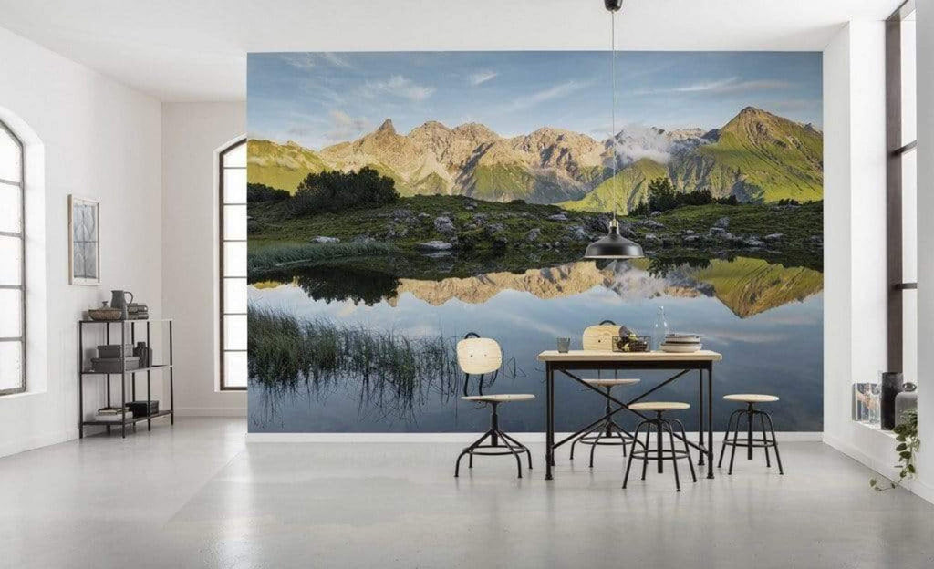 Komar Allgaeu Spiegel Non Woven Wall Mural 450x280cm 9 Panels Ambiance | Yourdecoration.com