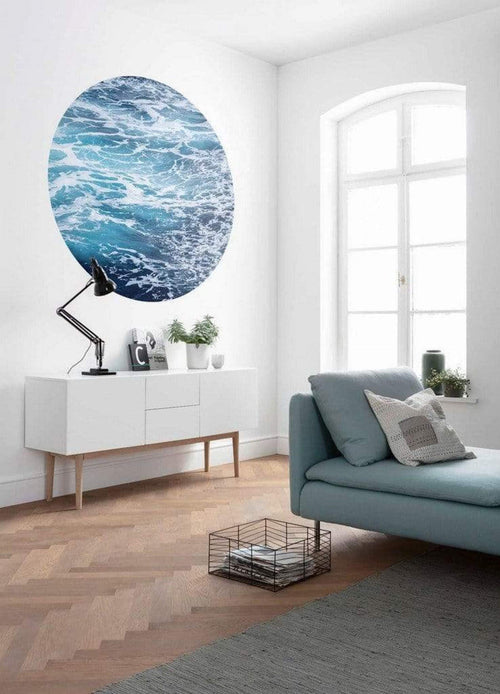 Komar Aloha Wall Mural 125x125cm Round Ambiance | Yourdecoration.com