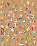 Komar Animals A Z Non Woven Wall Mural 200x250cm 2 Panels | Yourdecoration.com