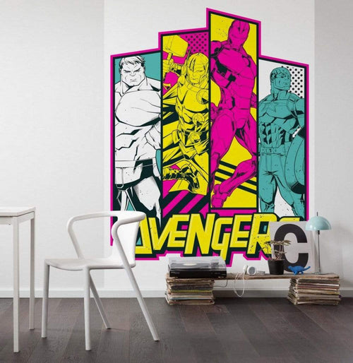Komar Avengers Flash Non Woven Wall Mural 200x280cm 4 Panels Ambiance | Yourdecoration.com