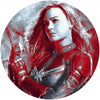Komar Avengers Painting Captain Marvel Self Adhesive Wall Mural 128x128cm Round | Yourdecoration.com
