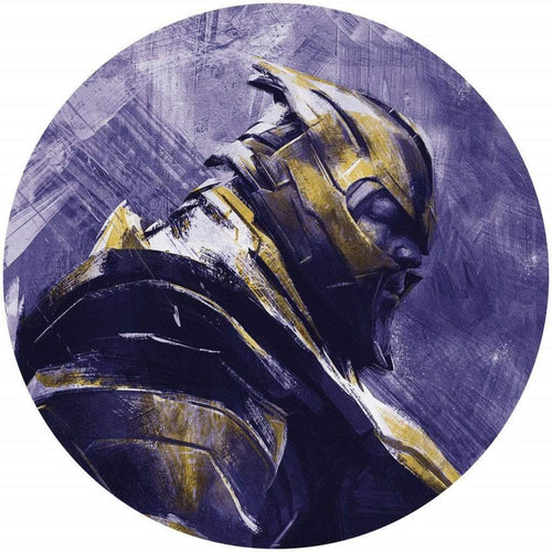 Komar Avengers Painting Thanos Self Adhesive Wall Mural 128x128cm Round | Yourdecoration.com