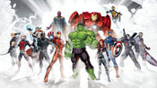 Komar Avengers Unite Non Woven Wall Mural 500x280cm 10 Panels | Yourdecoration.com