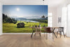 Komar Bergwiese vor Karwendel Non Woven Wall Mural 450x280cm 9 Panels Ambiance | Yourdecoration.com