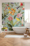 Komar Birds and Berries Non Woven Wall Murals 200x250cm 4 panels Ambiance | Yourdecoration.com