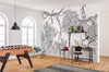 Komar Blanca Non Woven Wall Mural 400x280cm 4 Panels Ambiance | Yourdecoration.com