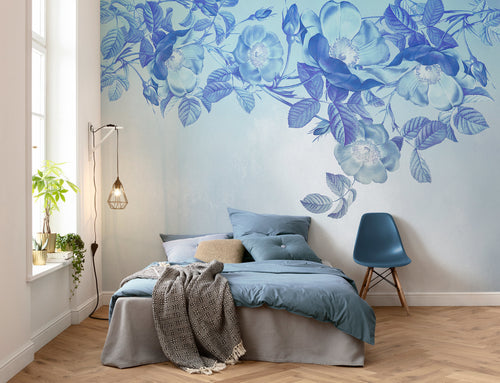 Komar Blue Aura Non Woven Wall Mural 350X250cm 7 Panels Ambiance | Yourdecoration.com