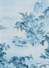 Komar Blue China Non Woven Wall Mural 200x280cm 2 Panels | Yourdecoration.com