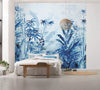 Komar Blue Jungle Non Woven Wall Mural 300x280cm 3 Panels Ambiance | Yourdecoration.com
