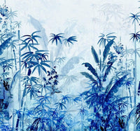 Komar Blue Jungle Non Woven Wall Mural 300x280cm 3 Panels | Yourdecoration.com