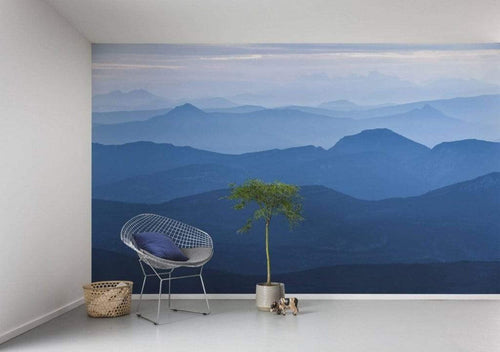 Komar Blue Mountain Non Woven Wall Mural 400x250cm 4 Panels Ambiance | Yourdecoration.com