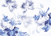 Komar Blue Silhouettes Non Woven Wall Mural 350X250cm 7 Panels | Yourdecoration.com
