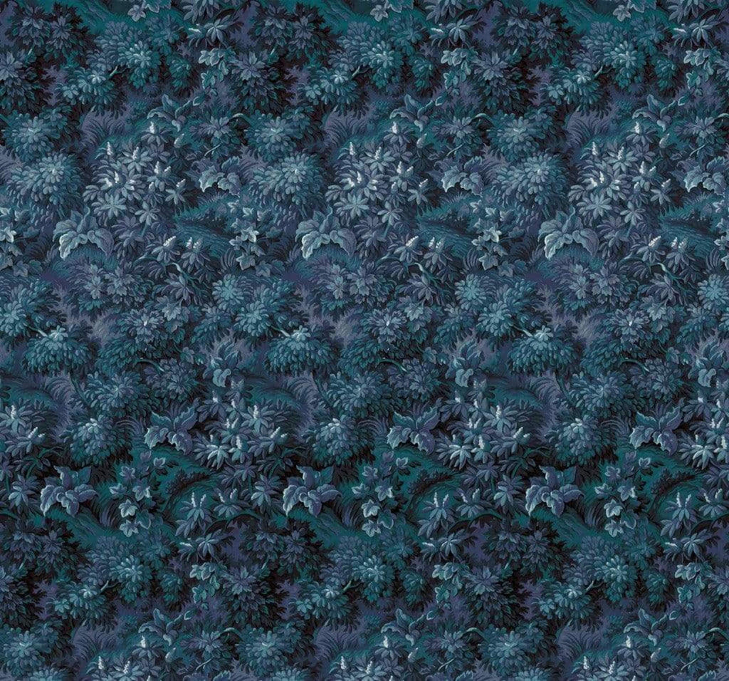Komar Botanique Bleu Non Woven Wall Mural 300x280cm 6 Panels | Yourdecoration.com