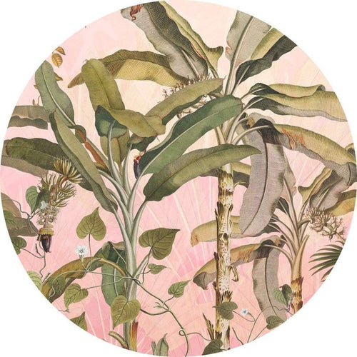 Komar Botany Wall Mural 125x125cm Round | Yourdecoration.com