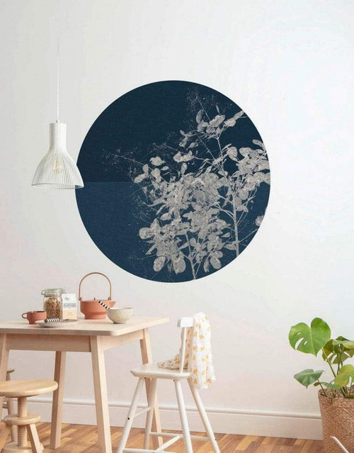 Komar Branch Wall Mural 125x125cm Round Ambiance | Yourdecoration.com