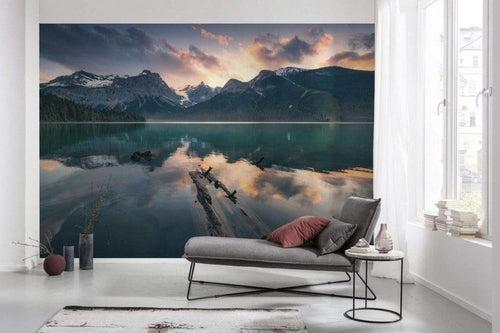 Komar Burning Emerald Non Woven Wall Mural 450x280cm 9 Panels Ambiance | Yourdecoration.com