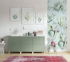 Komar Cactus Blue Non Woven Wall Mural 100x250cm 1 baan Ambiance | Yourdecoration.com