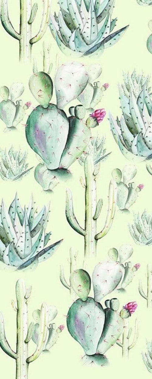 Komar Cactus Green Non Woven Wall Mural 100x250cm 1 baan | Yourdecoration.com