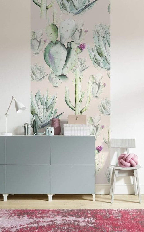 Komar Cactus Rose Non Woven Wall Mural 100x250cm 1 baan Ambiance | Yourdecoration.com
