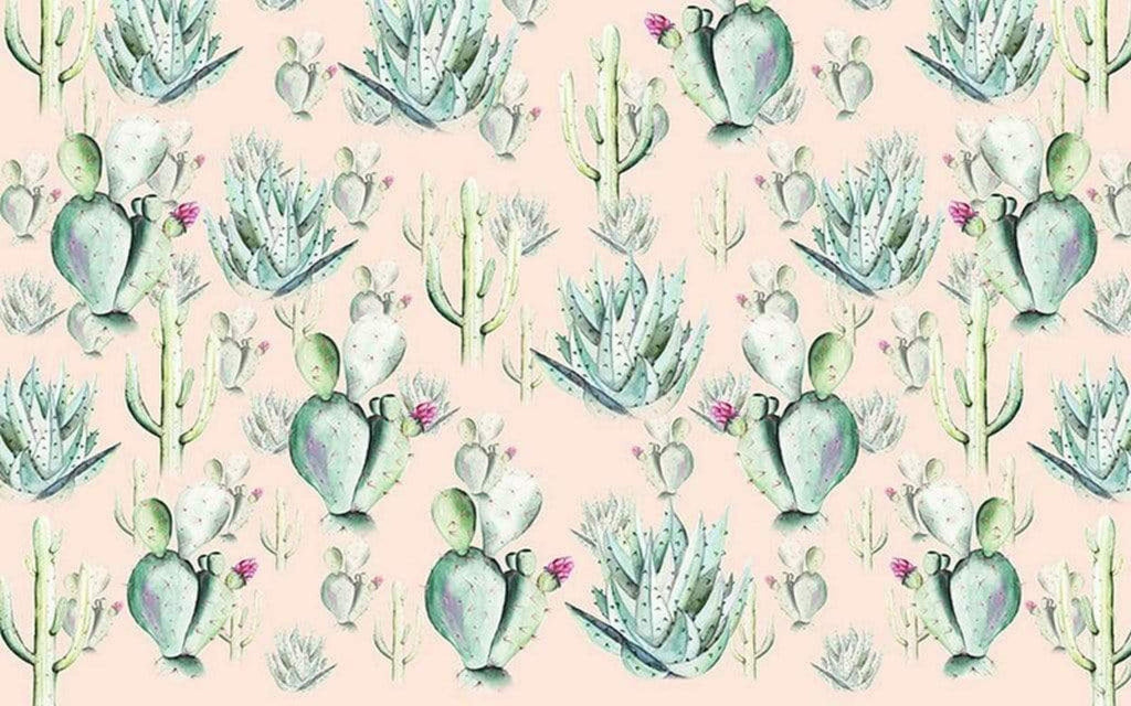 Komar Cactus Rose Non Woven Wall Mural 400x250cm 4 Panels | Yourdecoration.com