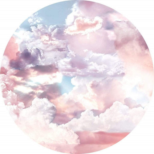 Komar Candy Sky Wall Mural 125x125cm Round | Yourdecoration.com