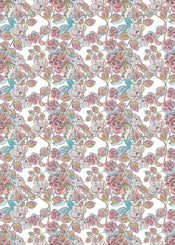Komar Cinderella Blossom Non Woven Wall Mural 200x280cm 4 Panels | Yourdecoration.com