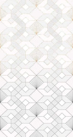 Komar Coquilles Blanches Non Woven Wall Mural 150x280cm 3 Panels | Yourdecoration.com