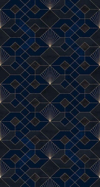 Komar Coquilles Nuit Non Woven Wall Mural 150x280cm 3 Panels | Yourdecoration.com