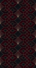 Komar Coquilles Rouges Non Woven Wall Mural 150x280cm 3 Panels | Yourdecoration.com