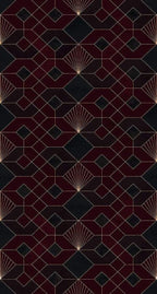 Komar Coquilles Rouges Non Woven Wall Mural 150x280cm 3 Panels | Yourdecoration.com