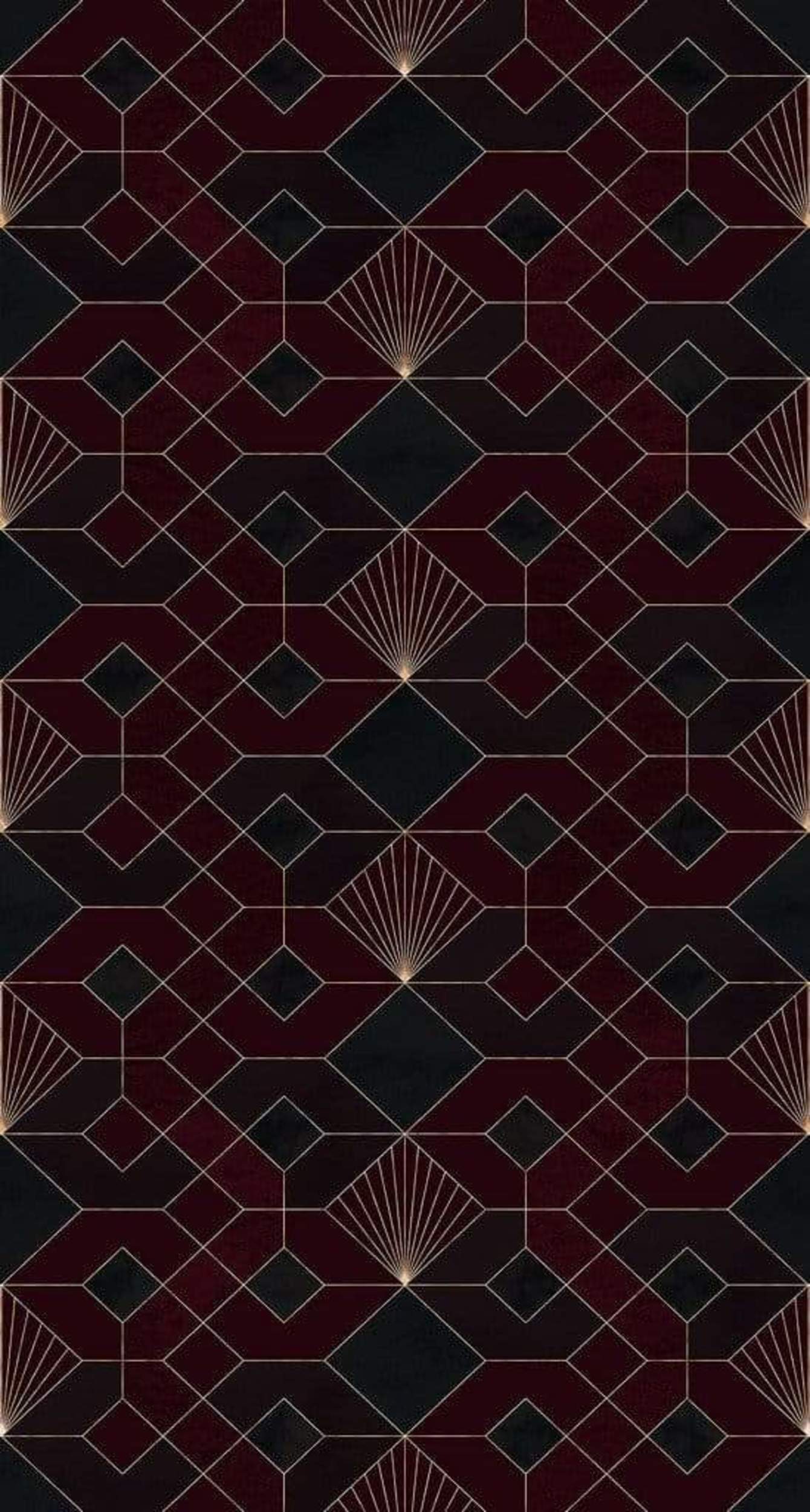 Komar Coquilles Rouges Non Woven Wall Mural 150x280cm 3 Panels | Yourdecoration.com
