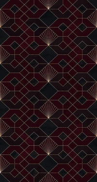 Komar Coquilles Rouges Non Woven Wall Mural 150x280cm 3 Panels | Yourdecoration.com