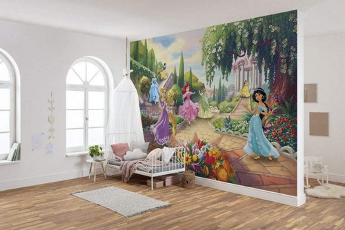 Komar Disney Princess Park Wall Mural 368x254cm 8 Parts Ambiance | Yourdecoration.com