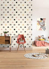Komar Dumbo Angles Dots Non Woven Wall Mural 200x280cm 4 Panels Ambiance | Yourdecoration.com