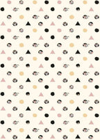 Komar Dumbo Angles Dots Non Woven Wall Mural 200x280cm 4 Panels | Yourdecoration.com