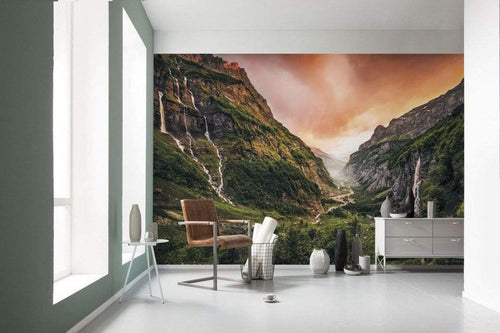Komar Eden Valley Non Woven Wall Mural 400x250cm 4 Panels Ambiance | Yourdecoration.com