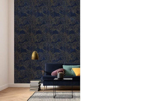 Komar Feuille d'Or Non Woven Wall Mural 200x280cm 4 Panels Ambiance | Yourdecoration.com