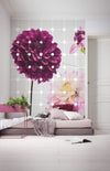 Komar Flowers and Dots Non Woven Wall Mural 200x250cm 2 Panels Ambiance | Yourdecoration.com