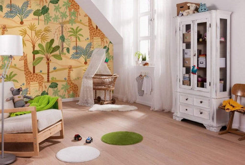 Komar Giraffe Crew Non Woven Wall Mural 400x280cm 8 Panels Ambiance | Yourdecoration.com