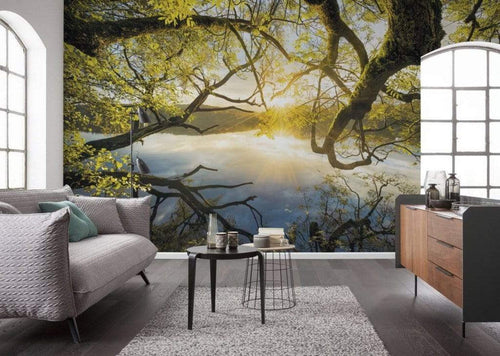 Komar Golden Embrace Non Woven Wall Mural 400x250cm 4 Panels Ambiance | Yourdecoration.com