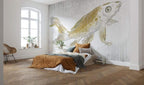Komar Golden Koi Non Woven Wall Mural 400x280cm 8 Panels Ambiance | Yourdecoration.com