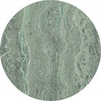 Komar Green Marble Wall Mural 125x125cm Round | Yourdecoration.com