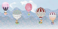 Komar Happy Balloon Non Woven Wall Mural 500x250cm 5 Panels | Yourdecoration.com