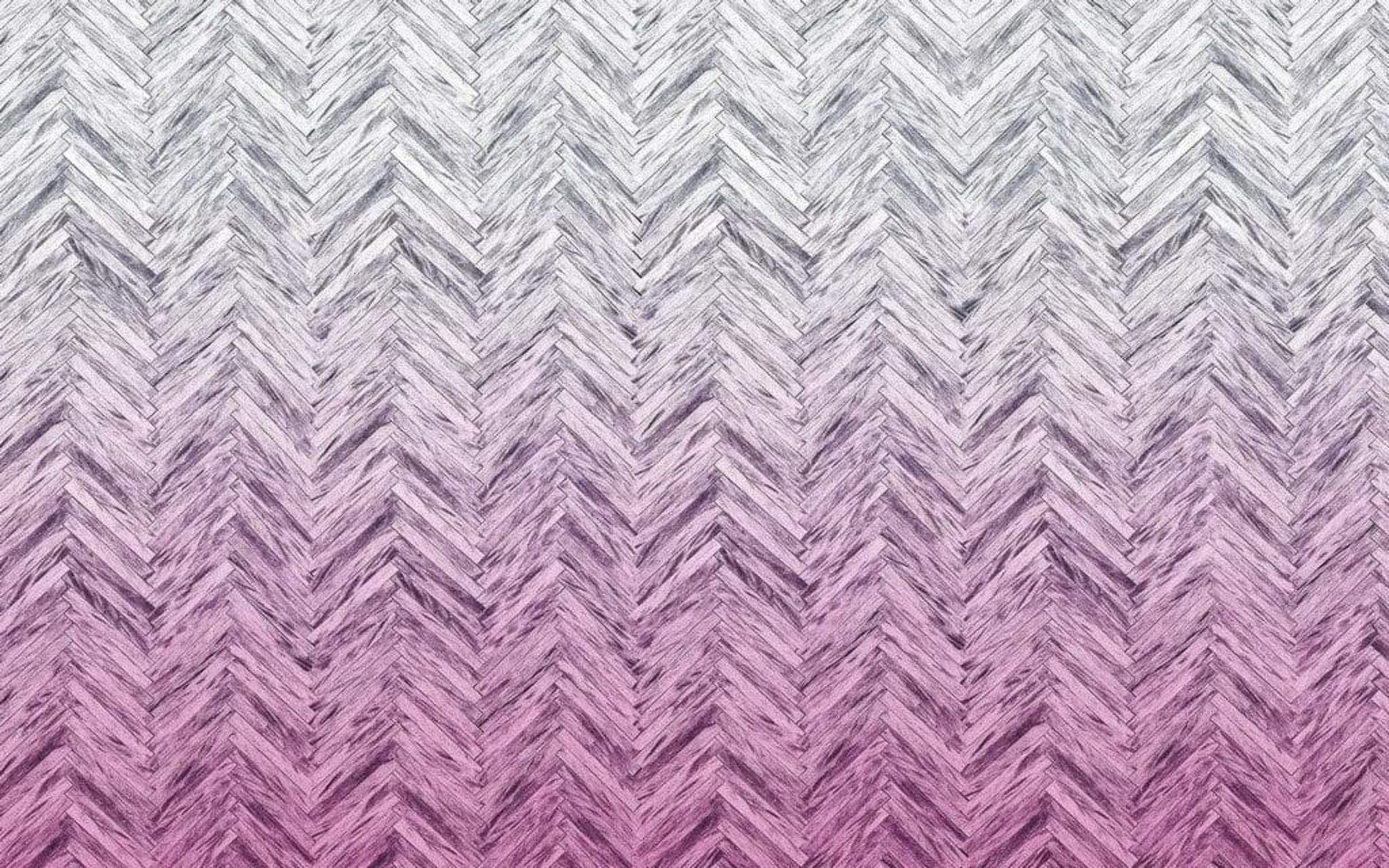 Komar Herringbone Pink Non Woven Wall Mural 400x250cm 4 Panels | Yourdecoration.com