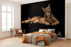 Komar Iberische Lynx Non Woven Wall Mural 400X280Cm 6 Parts Ambiance | Yourdecoration.com