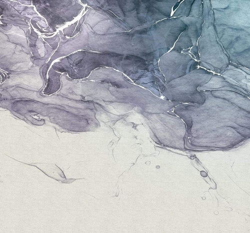 Komar Ink Blue Fluid Non Woven Wall Mural 300x280cm 3 Panels | Yourdecoration.com